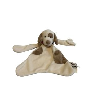 Maison Chic Puppy Dog Spot Brown Baby Lovey Soother Pacifier Clip Toy Plush